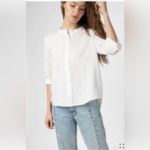 Cotton Gauze Button Down Sz Small